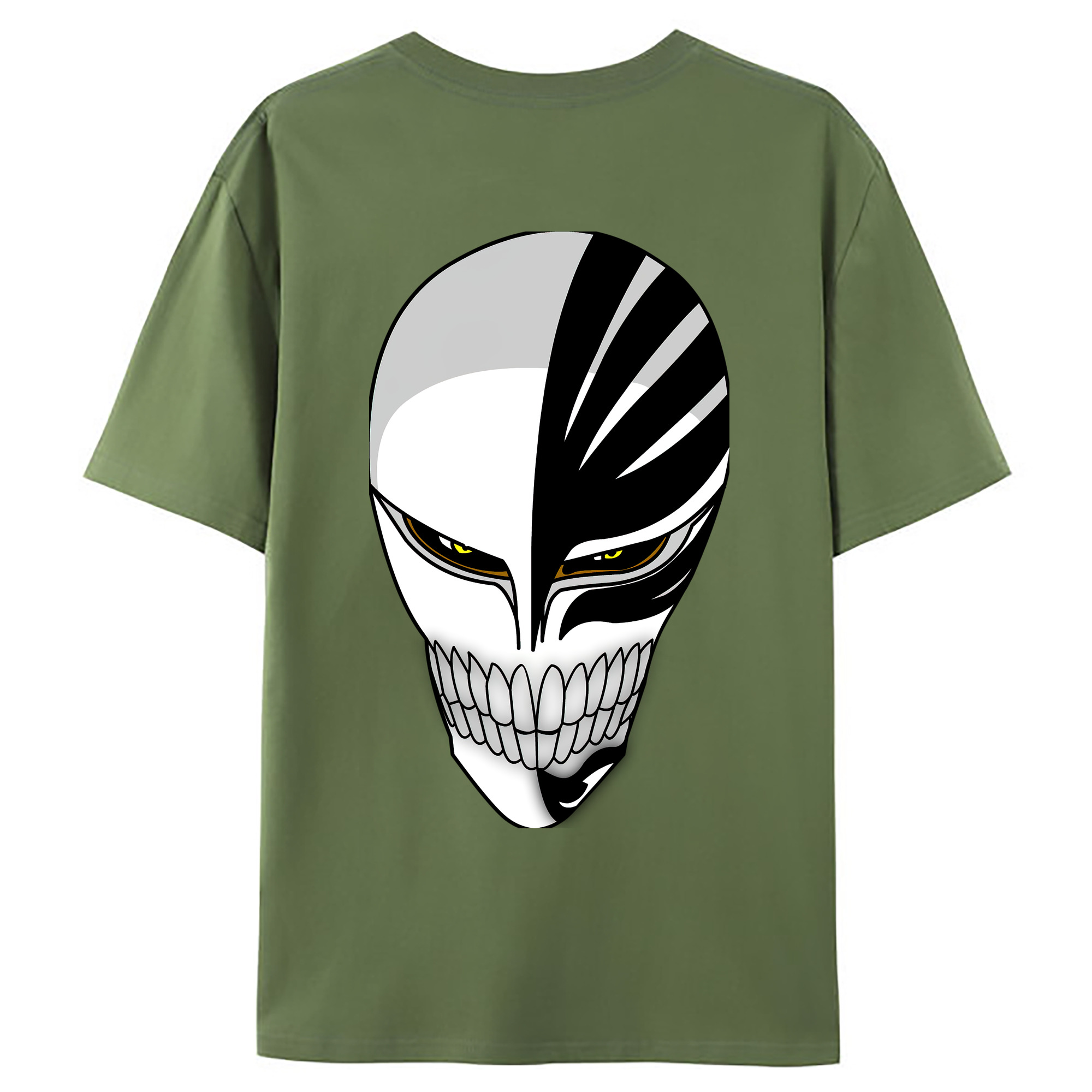 （画像用） ブリーチ 黒崎一護（くろさき いちご）BLEACH Kurosaki Ichigo 綿100％ メンズ半袖Tシャツ（バックプリント） 通気性